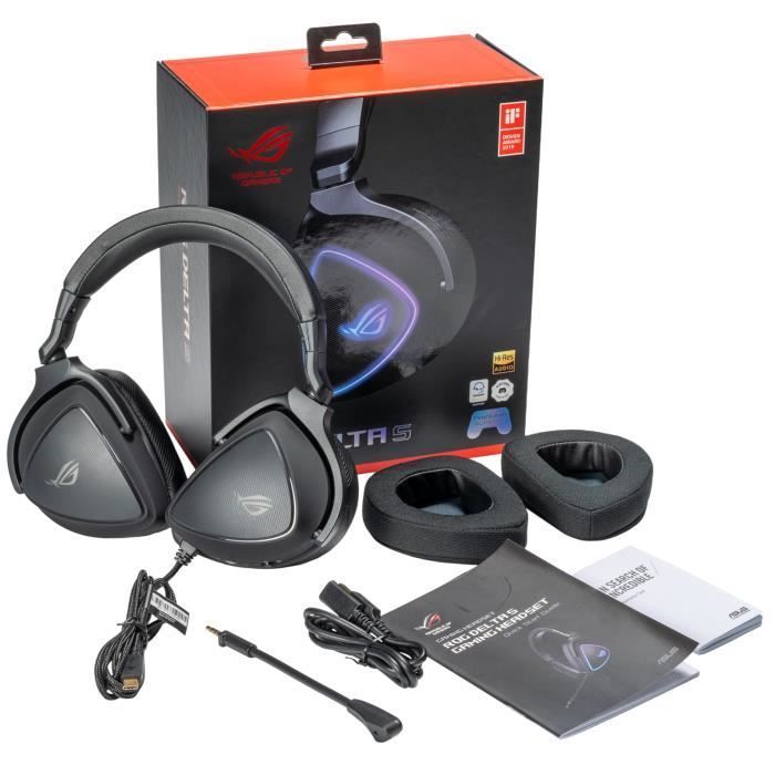 Cuffie da gaming ASUS ROG Delta S - USB-C - Ultraleggere - RGB - Compatibili con PC, Nintendo Switch e Sony PlayStation