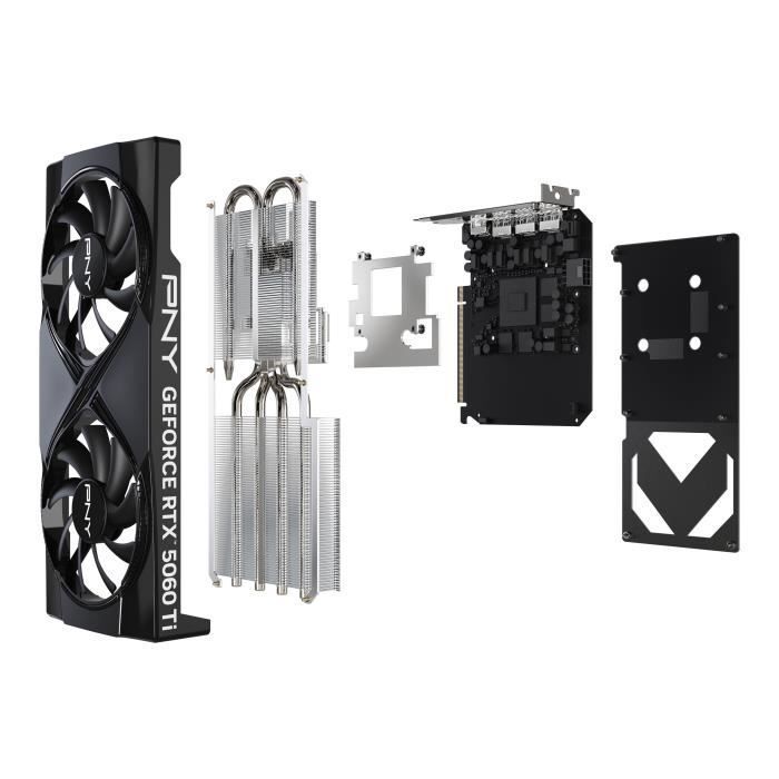 PNY - Carte graphique - GeForce RTX™ 5060 Ti - 8GB - Overclocked Dual Fan DLSS 4