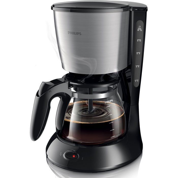 Cafetera de filtro - PHILIPS - HD7462/20 - Colección Metal - 1,2 L - 1000 W - Acero inoxidable