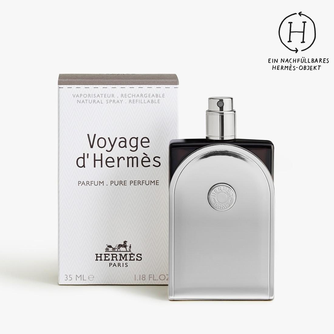 HERMÈS Eau de Toilette Voyage d'Hermès Eau de Toilette Spray navulbaar - 35 ml