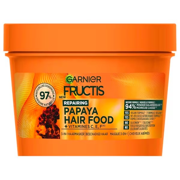 Garnier Fructis Color Repairing Papaya matu maska 3 vienā, 400 ml