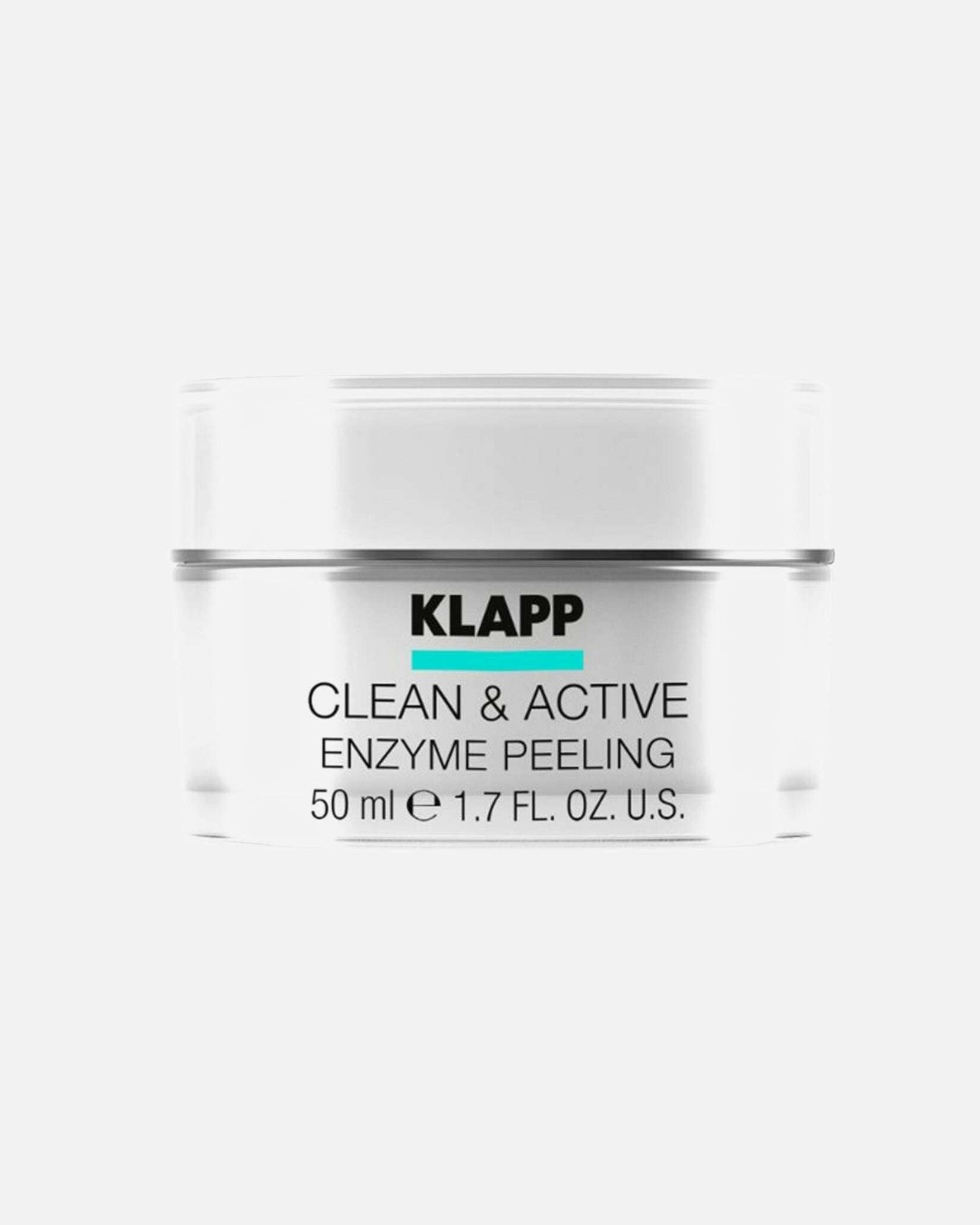 Klapp piling za lice Clean & Active enzimski piling - 50 ml