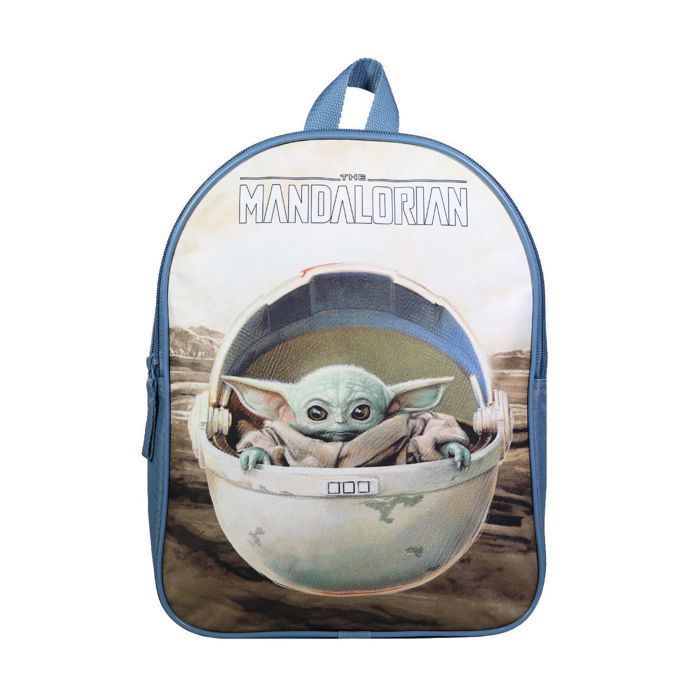 Mochila Lancheira Infantil BAGTROTTER 31cm Baby Yoda Disney Star Wars / The Mandalorian Bege