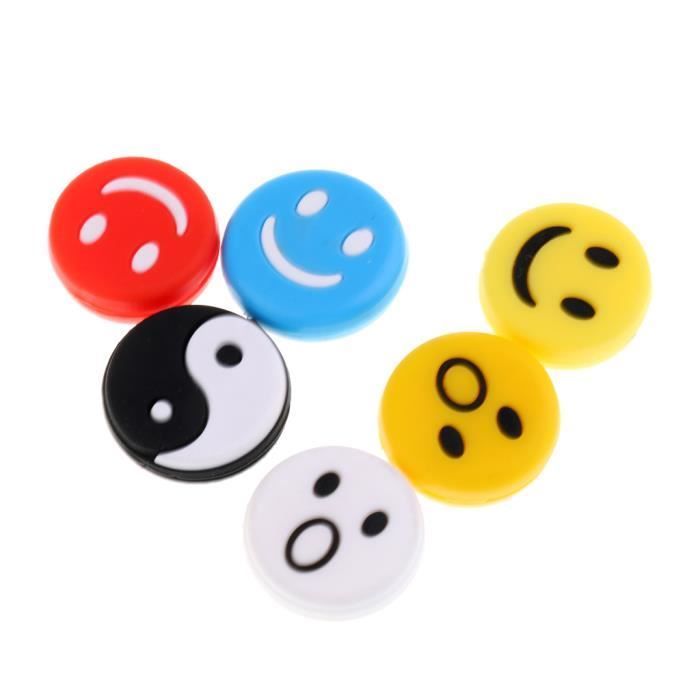 6pcs Vibration Dampener Anti-Vibrators for Tennis Racket Tennis Equipment