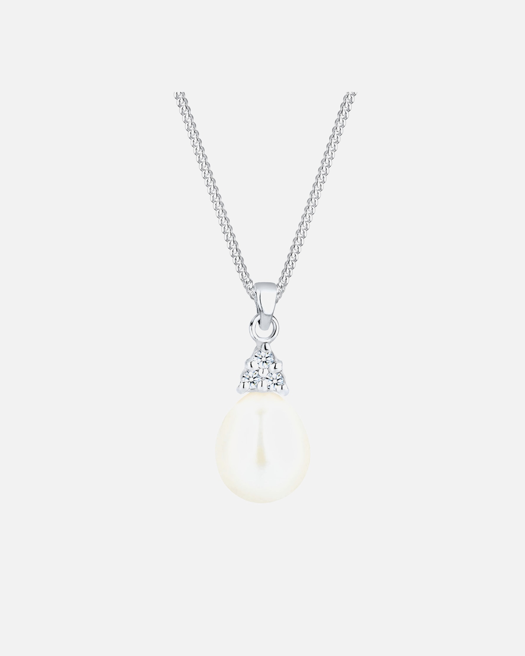 Elli DIAMONDS Perle de Culture d'Eau Douce Diamant argent