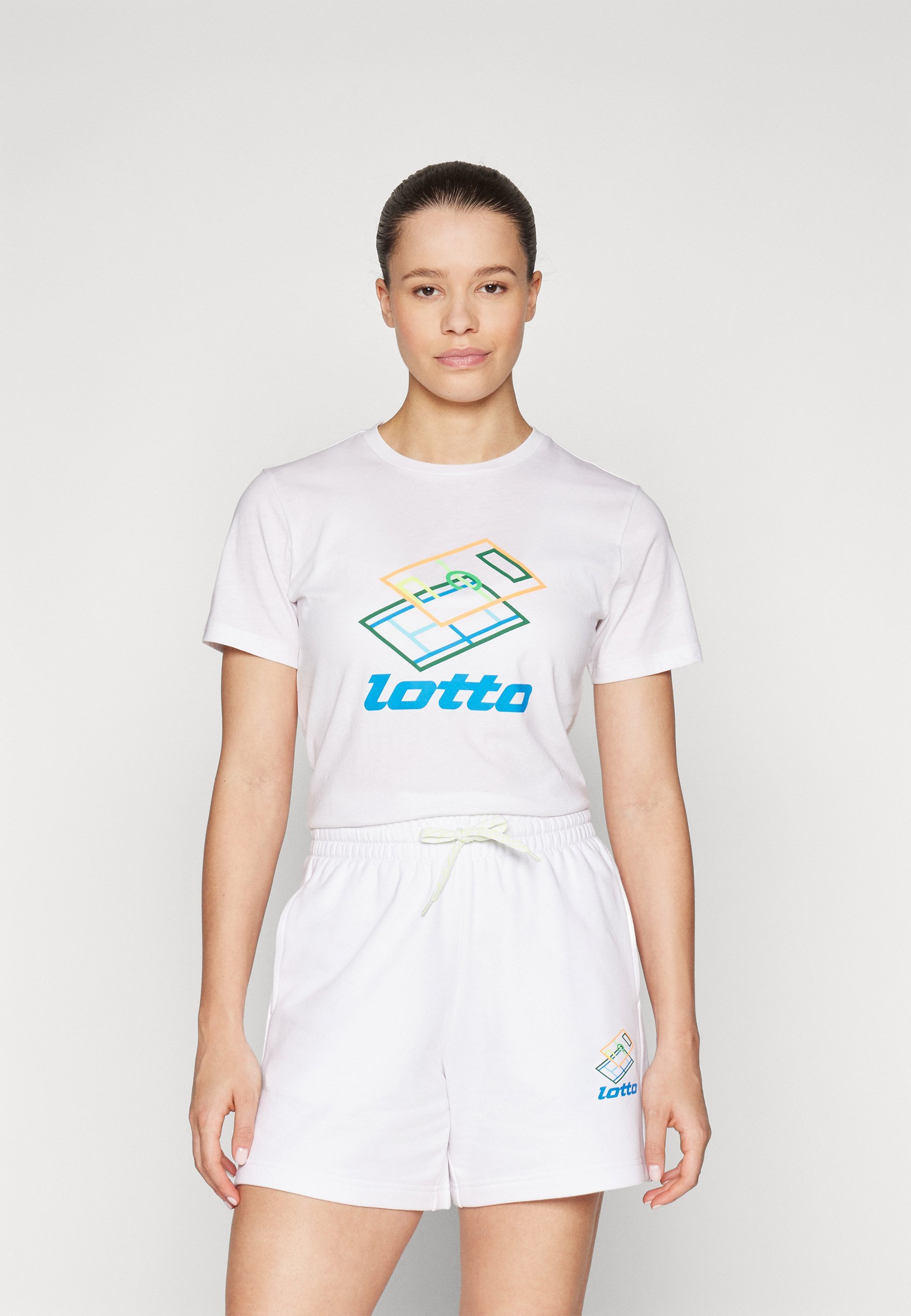 Lotto Print T-Shirt – strahlend weiß