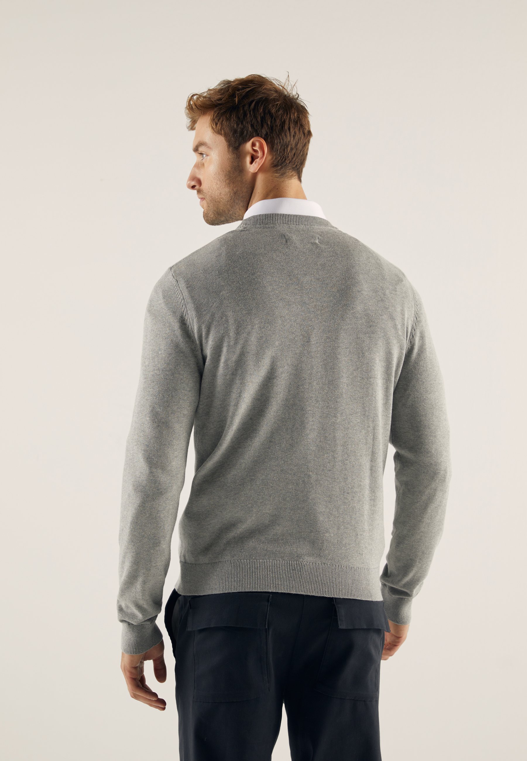 Pull Pier One - gris chiné