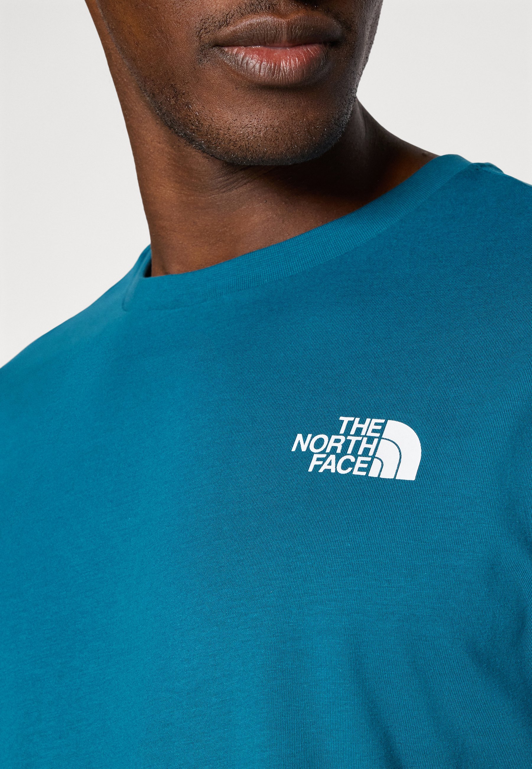 The North Face M SS BOX NSE TEE - T-shirt met print - minerale inkt/rood