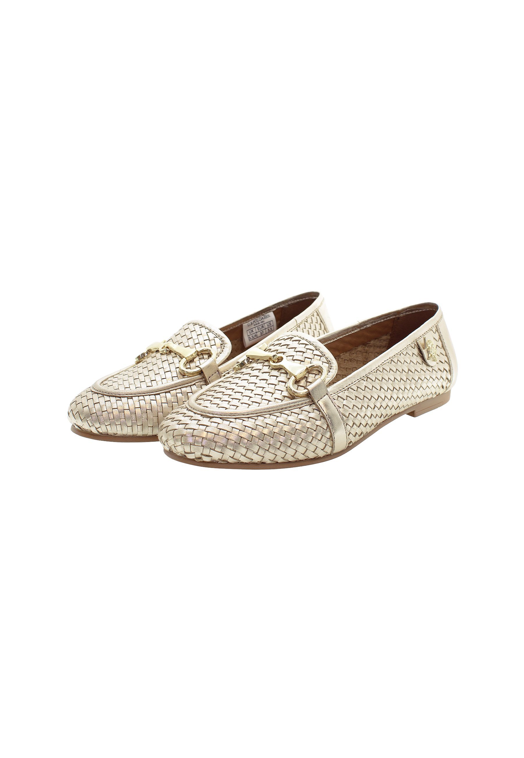 US Polo Assn. CHERY - Nazouvací boty - gold