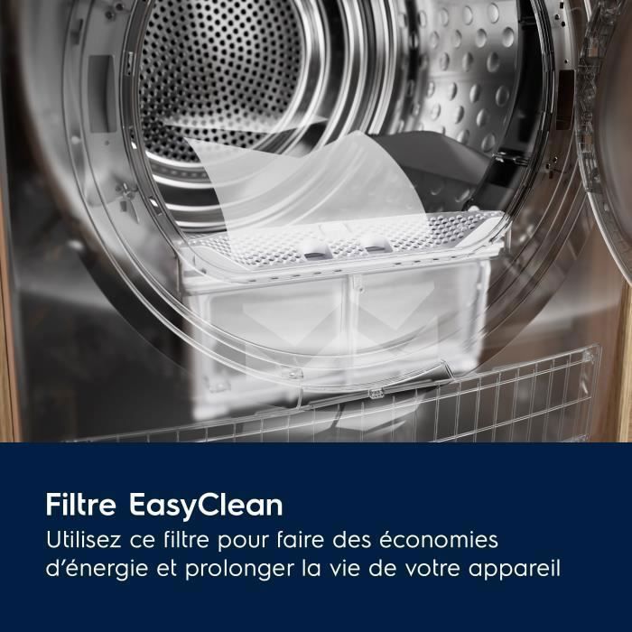 Sèche-linge Pompe à chaleur Electrolux 600 - GentleCare - 9 kg - YW6HI293DC