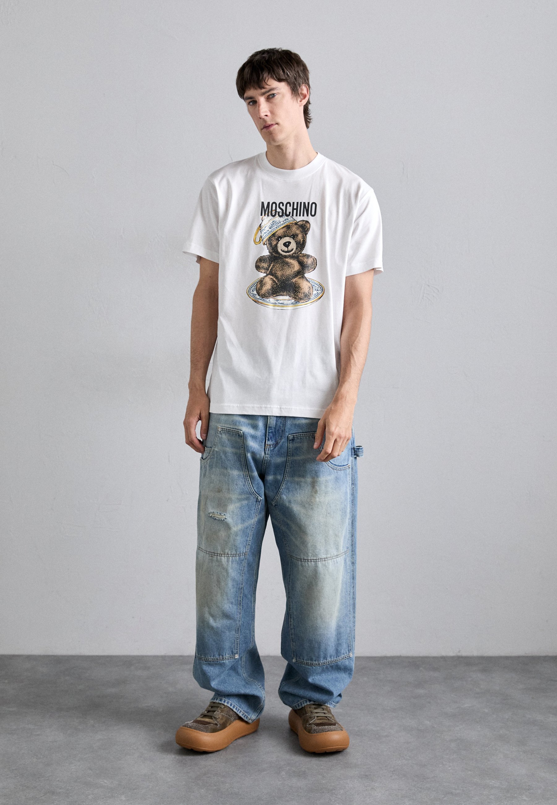 MOSCHINO TEDDY - T-shirt met print - wit