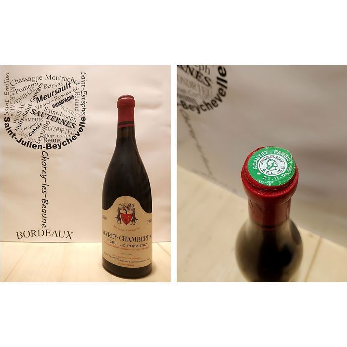 Gevrey-Chambertin 1er Cru 1990 - Le Poissenot - Geantet Pansiot - 75 cl - Vin Rouge