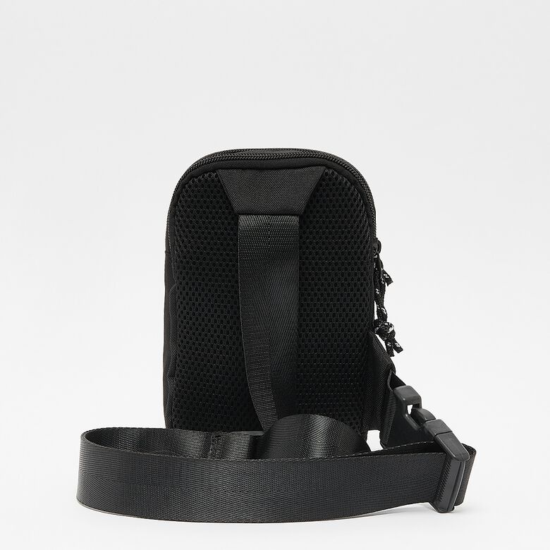 Borsa a tracolla piccola con etichetta tessuta e logo basic