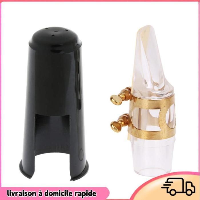 Ensemble d'embouts de saxophone professionnel – Embouchure de saxophone alto (Eb) avec capuchon, ligature et anches