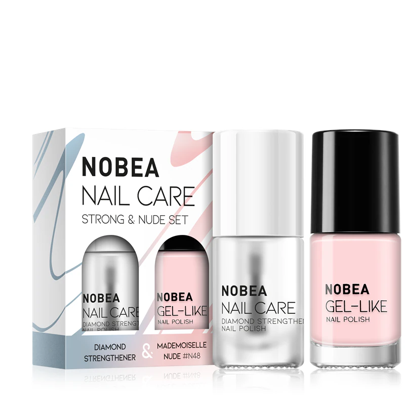 Sada laků na nehty NOBEA Nail Care Strong & Nude