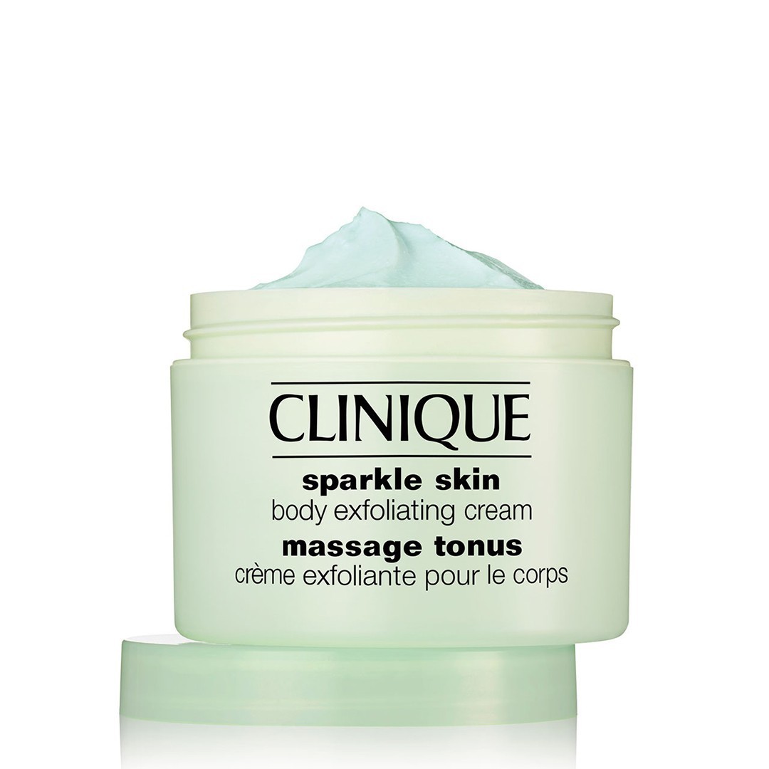 Clinique Sparkle Skin Telový peeling – Exfoliačný telový krém 250 ml