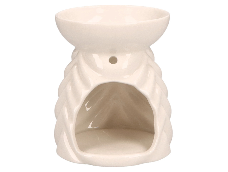 Świecznik kominek ceramiczny Aroma biały