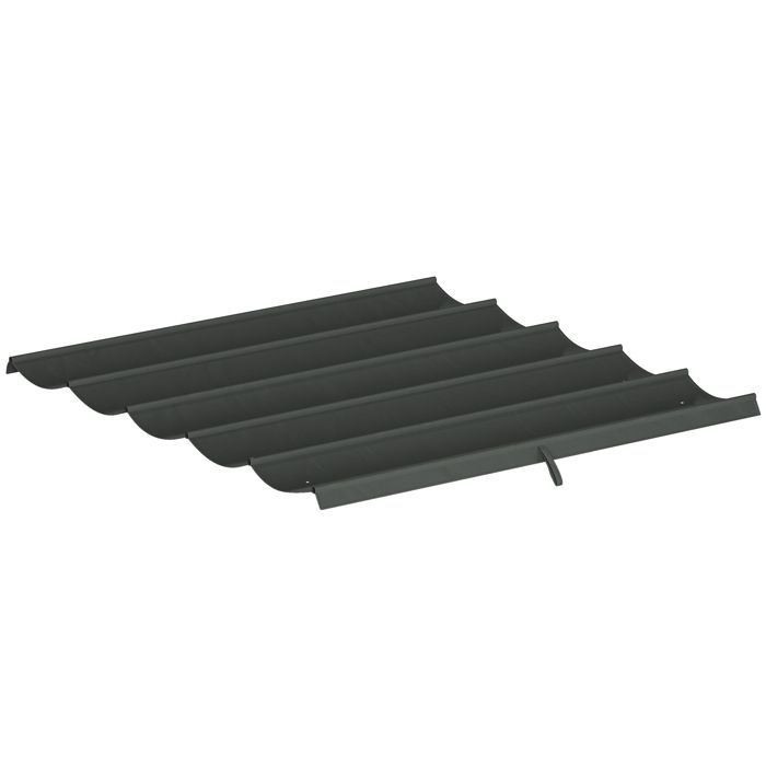 Pérgola/cenador retráctil de 3 x 3 m con toldo, color gris |