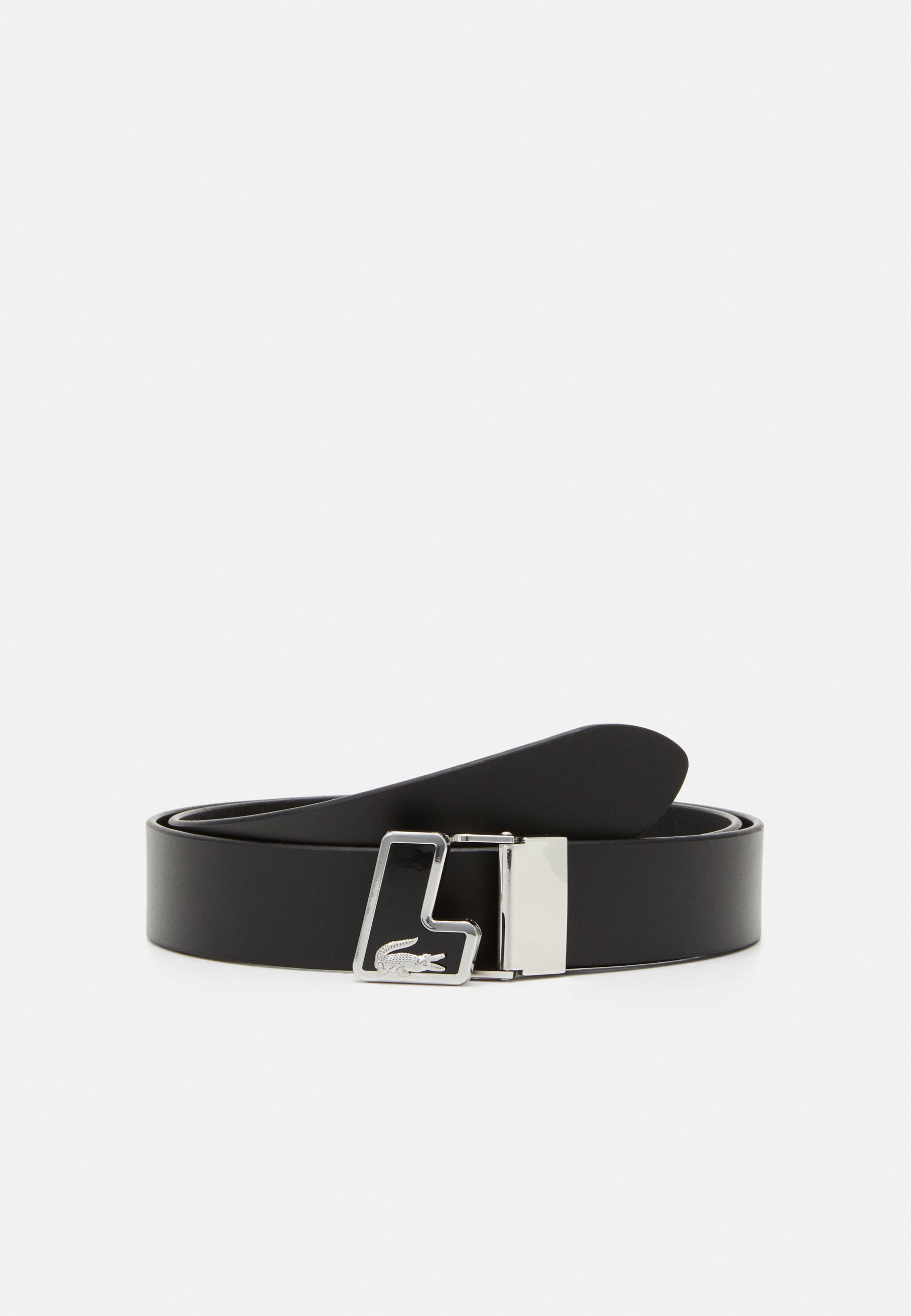 Lacoste PLAIN BELT - Belte - noir