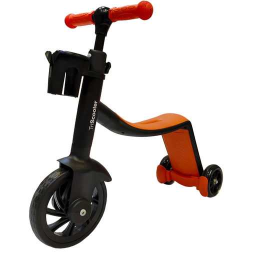 Biwond 3-in-1 oranžs trīsriteņu skrejritenis