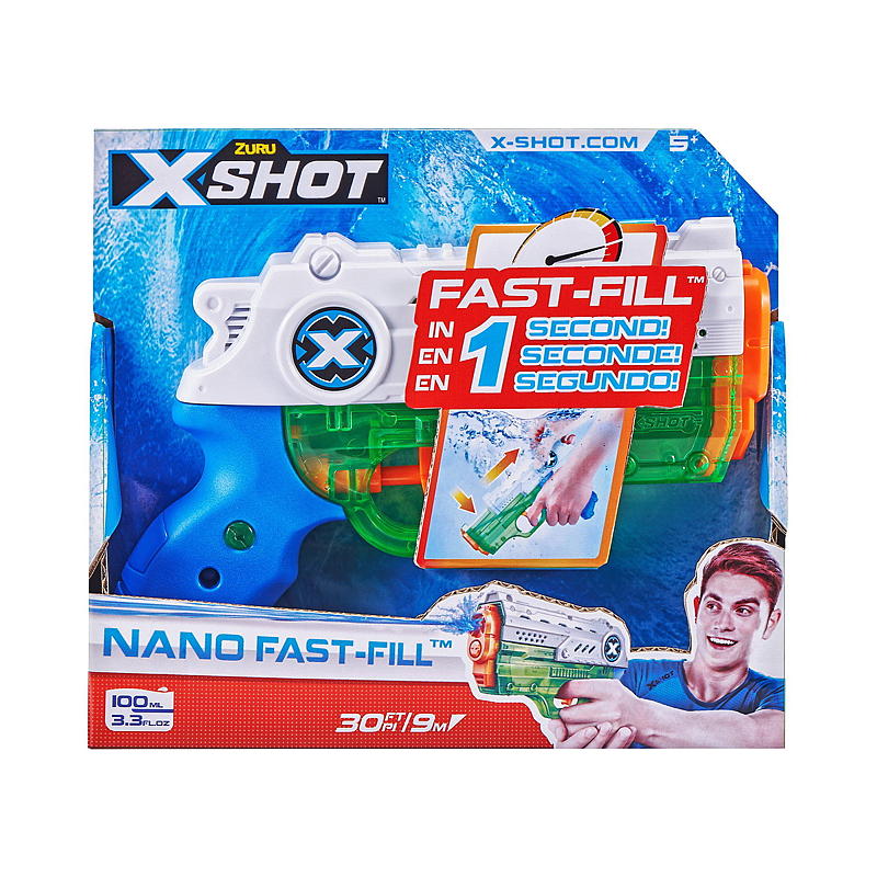 X-Shot Wasserpistole Nano Schnellbefüllung, X-Shot