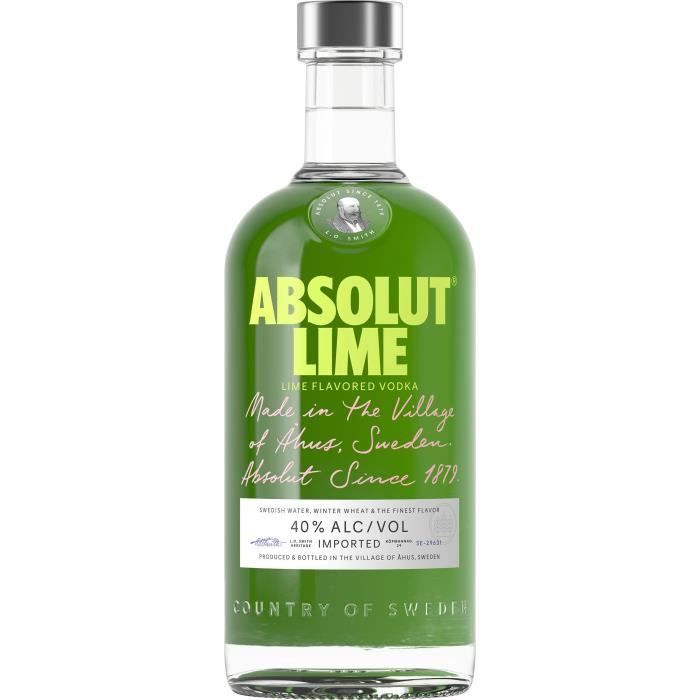 Absolut - Lime - Flavored Vodka - 40.0% ABV - 70cl