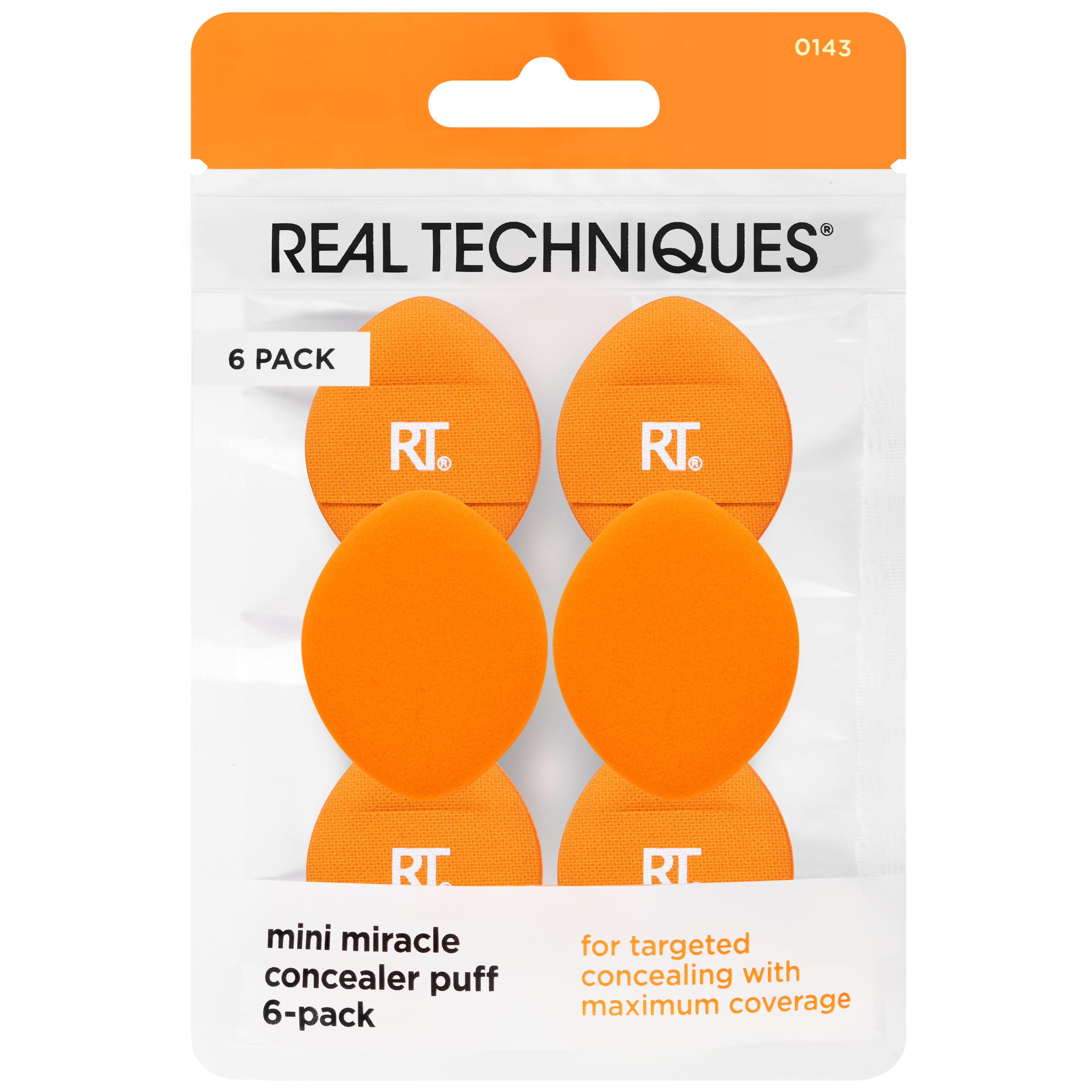 Real Techniques Mini Concealer Puff 6-pack