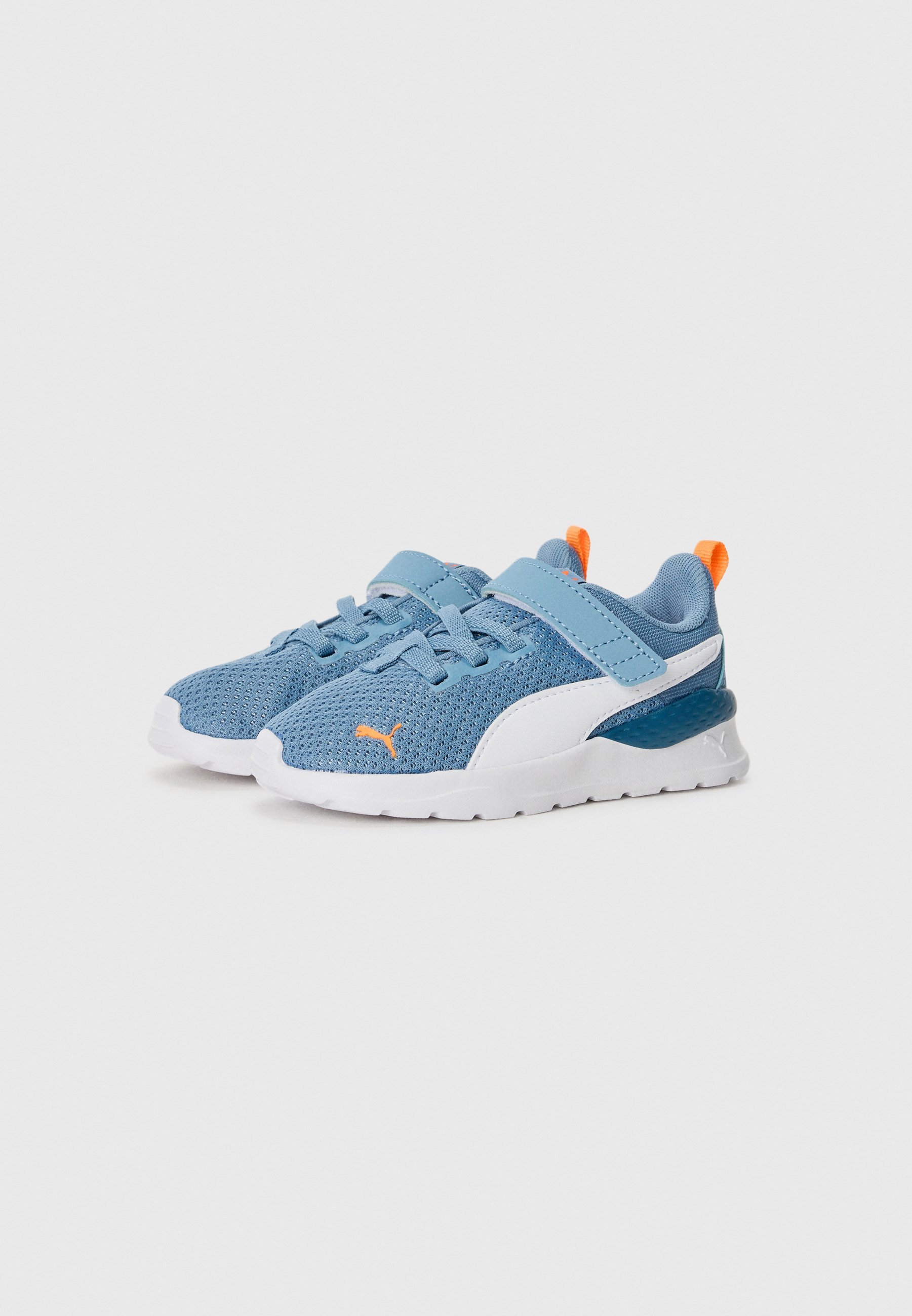Puma ANZARUN LITE UNISEX - Hardloopschoenen voor op de weg - coole blauw/wit/oranje gloed