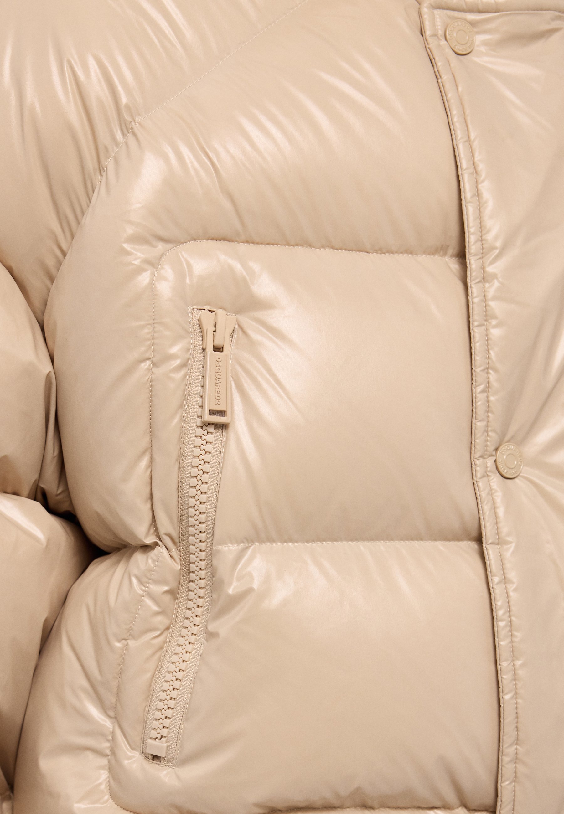 Jaqueta de plumas DSQUARED2 ICON PUFFER KABAN - bege