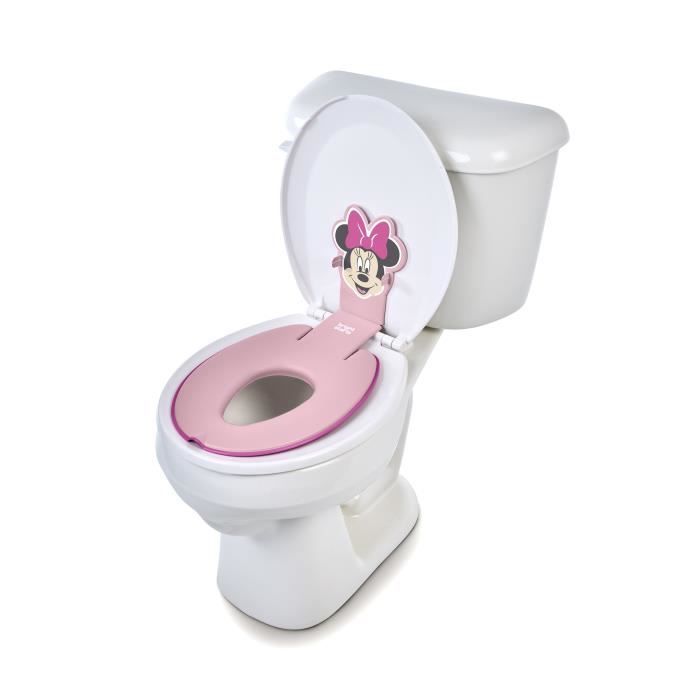 DISNEY BABY - MINNIE - Riduttore universale adesivo per sedile WC per bambini, innovativo, installazione rapida, semipermanente