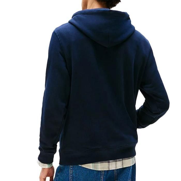 Tommy Hilfiger Linear Logo herensweatshirt in marineblauw
