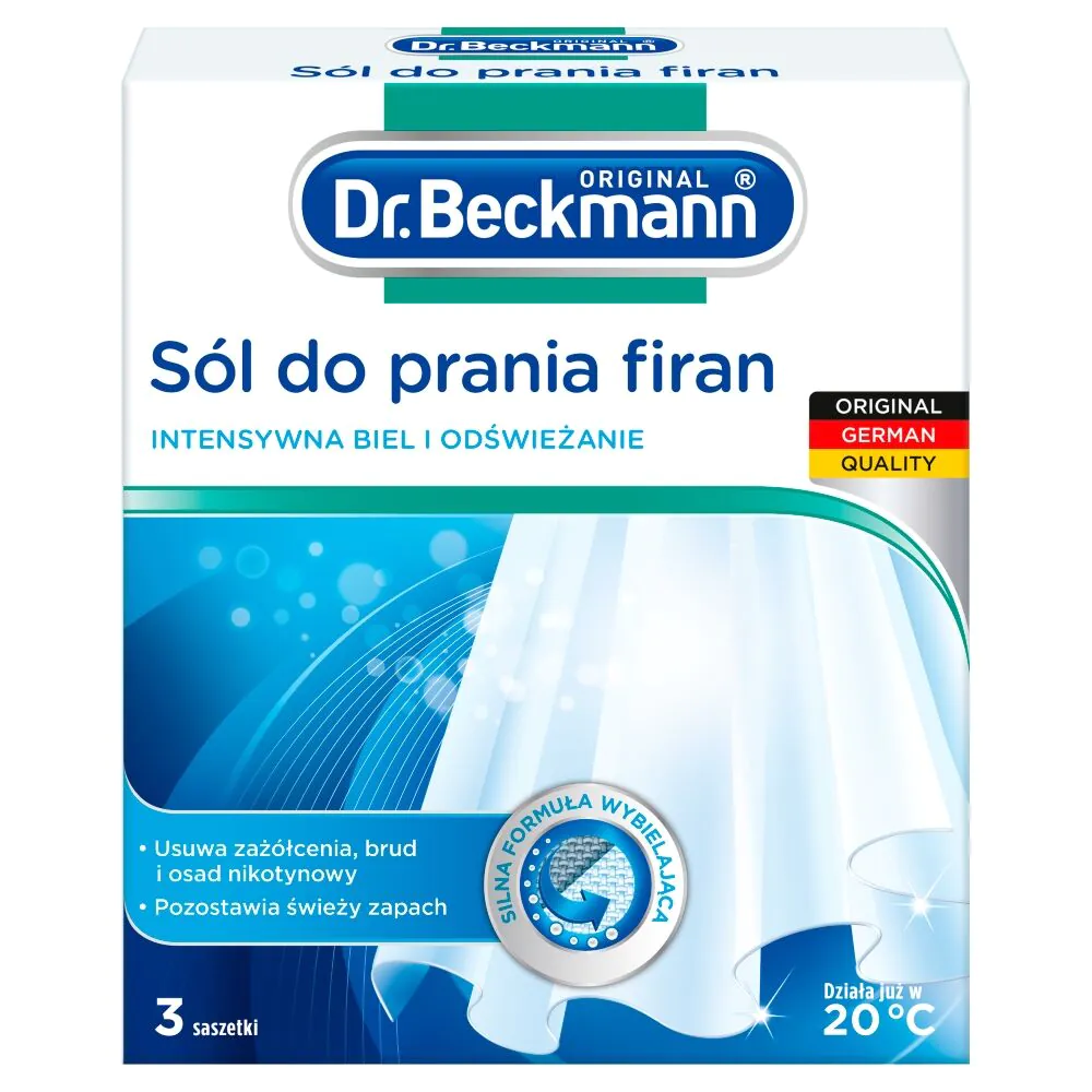 Dr. Beckmann Sól do Prania Firan w Saszetkach