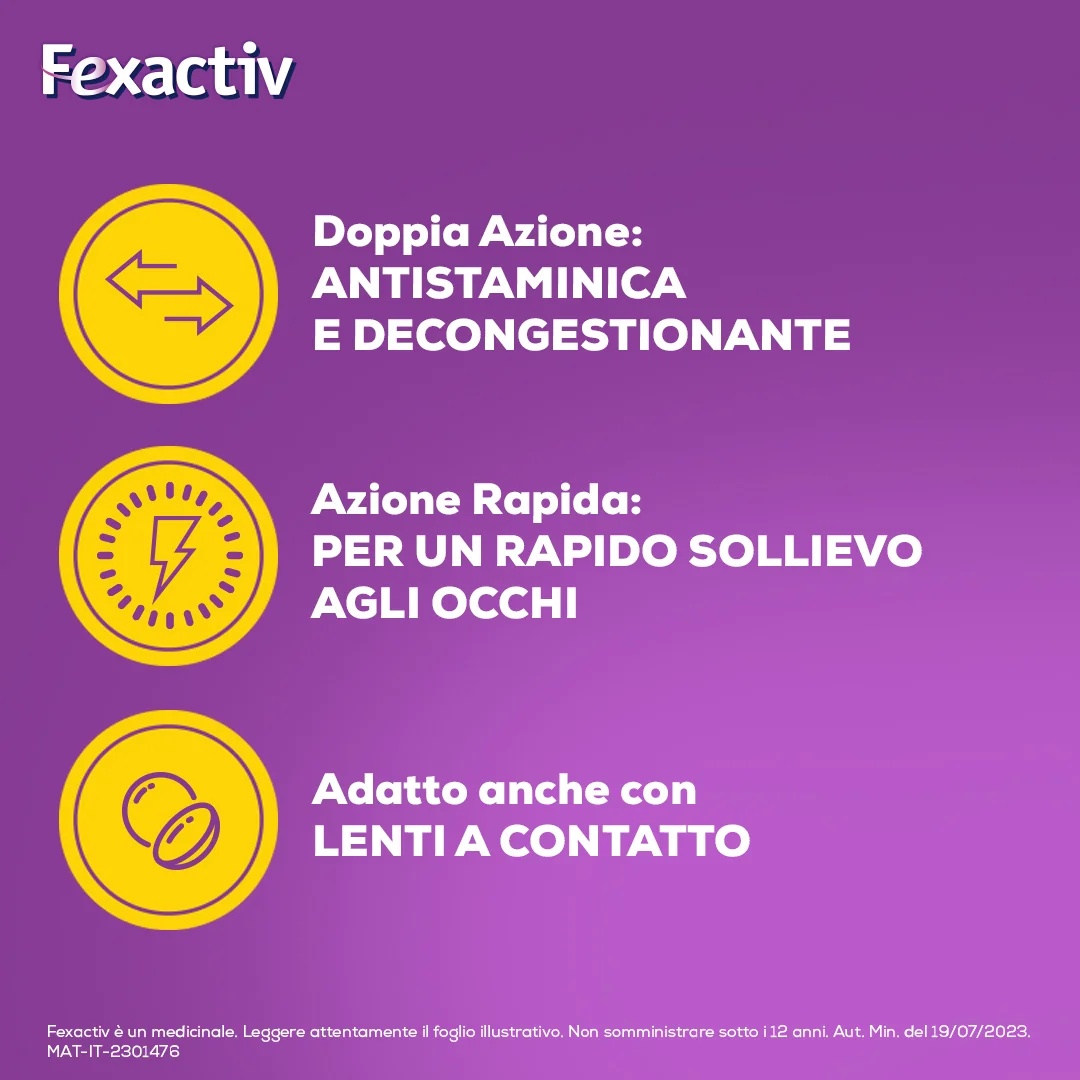 FEXALLEGRA Fexactiv Augentropfen 0,3 % + 0,05 % 10 Ampullen Antihistaminikum