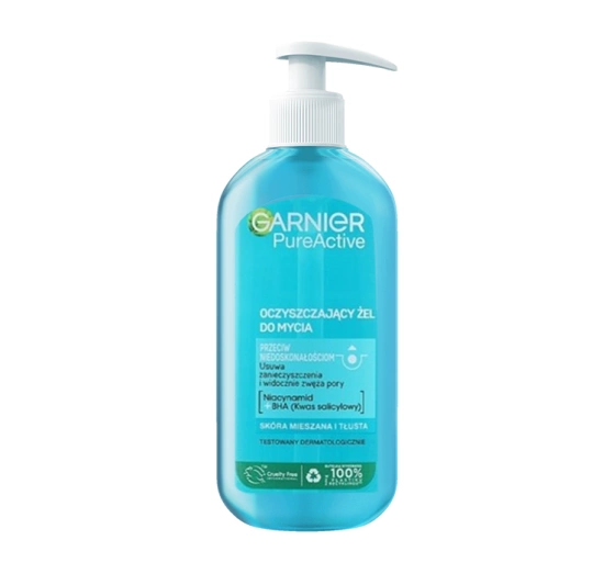 Garnier Czysta Skóra oczyszczający żel do mycia twarzy skóra mieszana i tłusta 200 ml