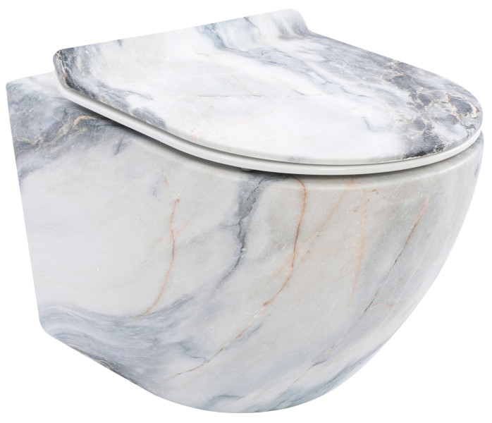 Misa Wc Podwieszana Carlos Slim Rimless Granit Mat