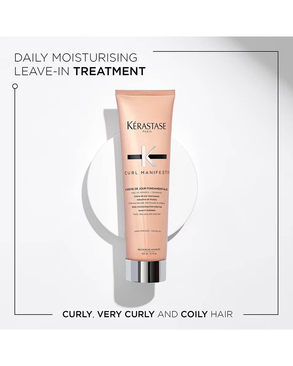 KÉRASTASE CURL MANIFESTO CREAM DE JOUR CREMĂ HIDRATANTĂ FUNDAMENTALĂ DE ZILNICĂ PENTRU A REDUCE ÎNCREȚAREA BUCLELOR