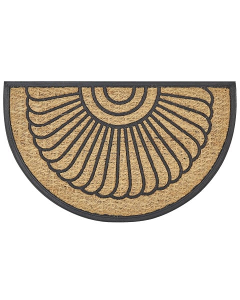 Wycieraczka do domu gumowa 45 x 75 cm naturalna