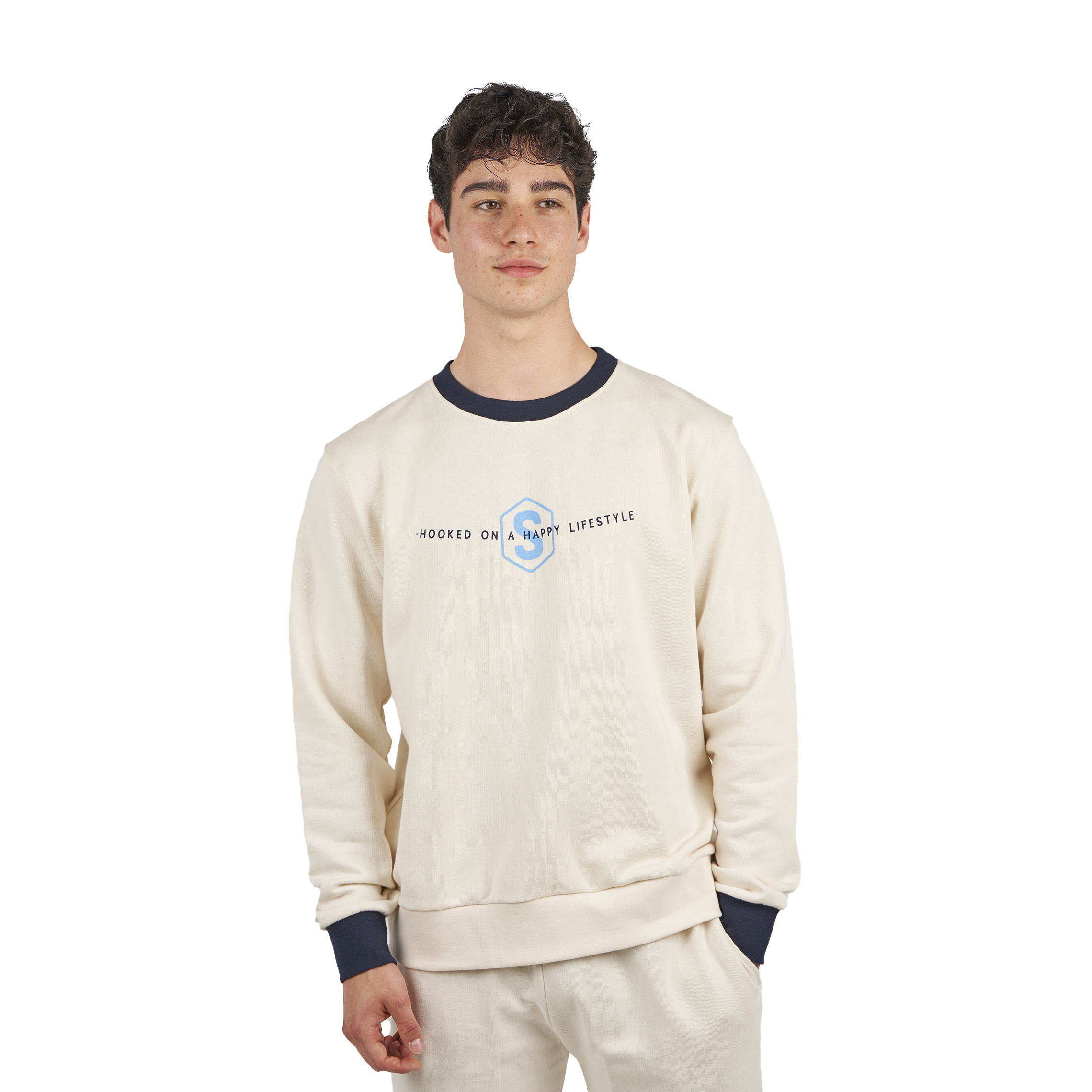  Sudadera Crew Behappy Sprbsu-2201