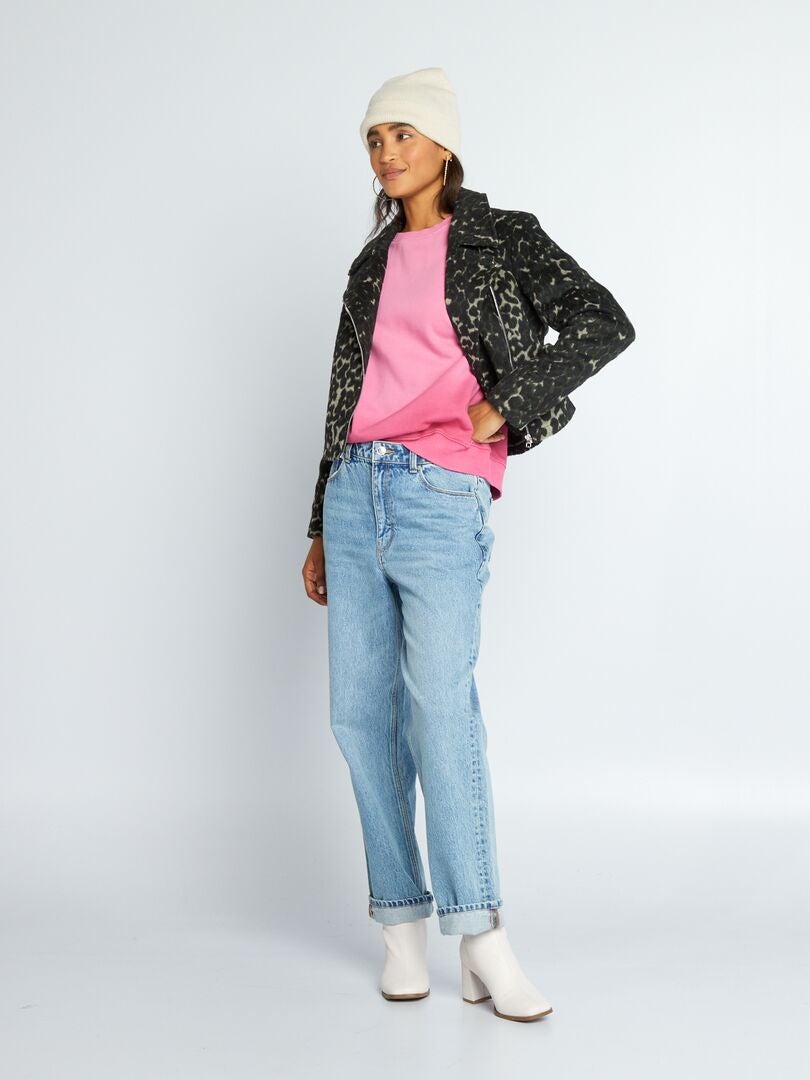 JDY Cropped jasje met luipaardprint - Luipaard
