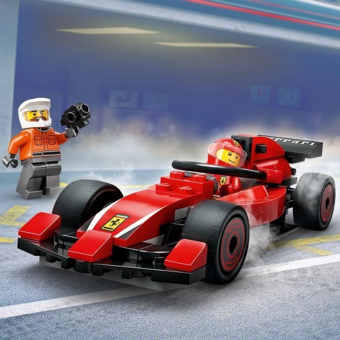 LEGO City 60443 F1 Pit Stop with Ferrari Car - Toy for boys aged 6 and up