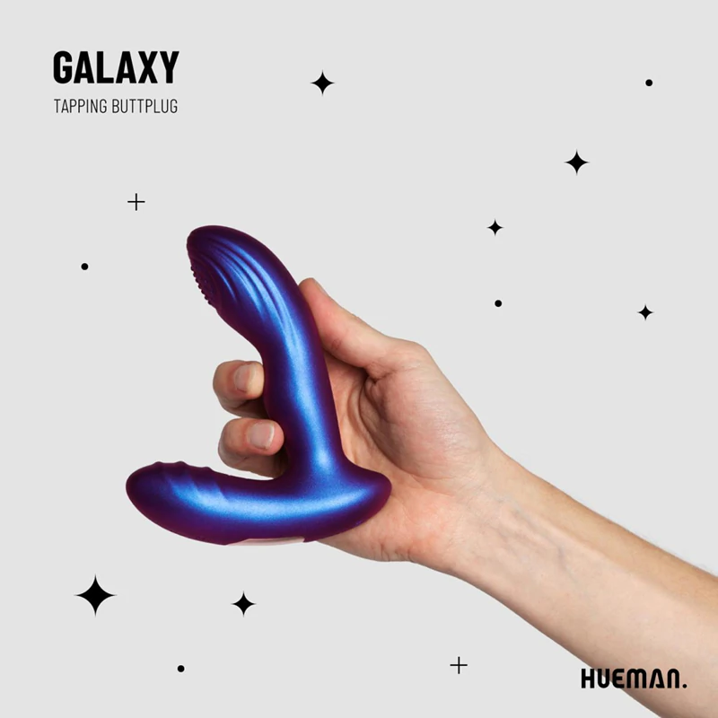 HUEMAN Galaxy Tapping Butt Plug Vibrerende Anale Plug