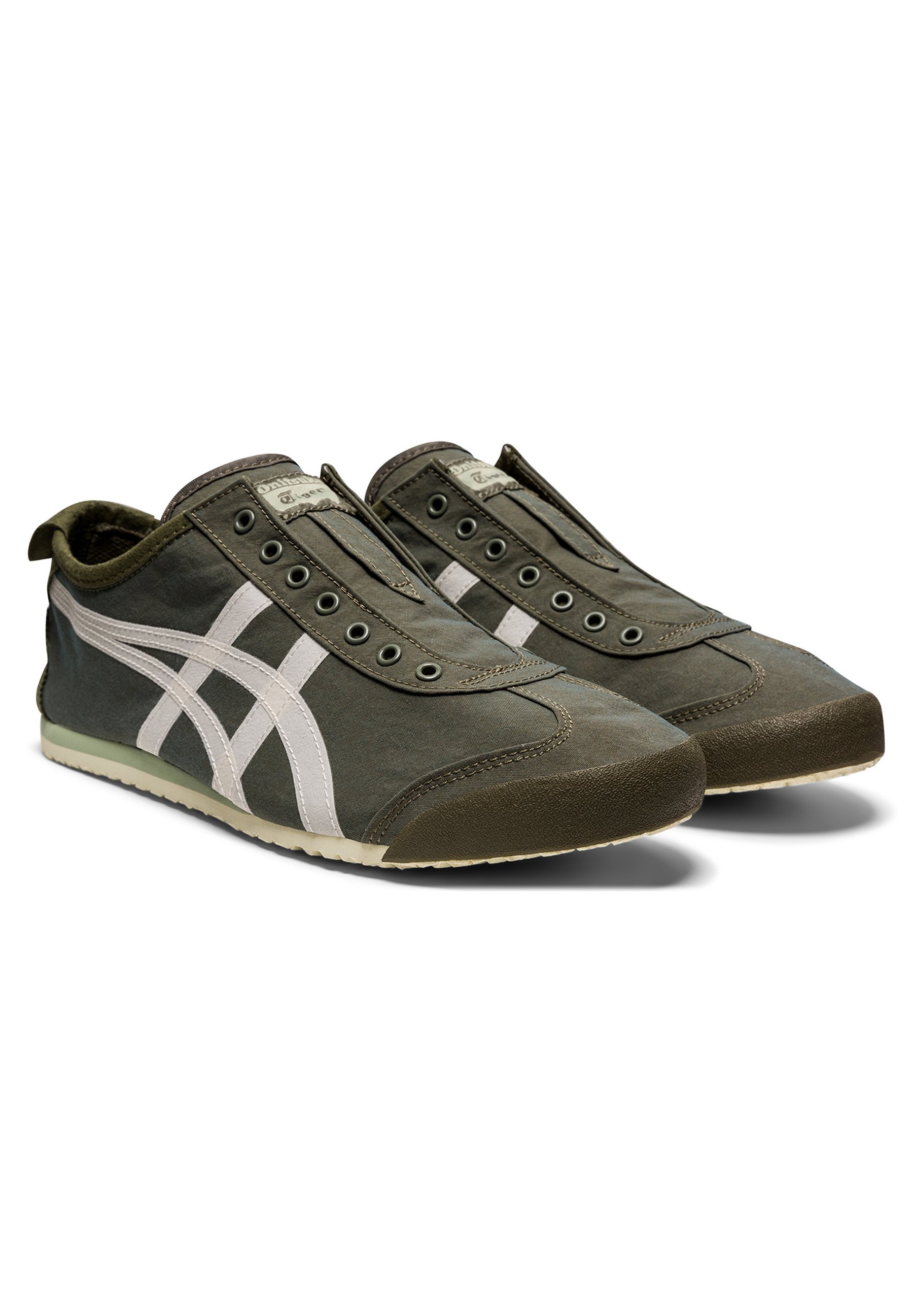 Onitsuka Tiger MEXICO 66 Slip-On - Sneaker - Mantelgrün/Birke