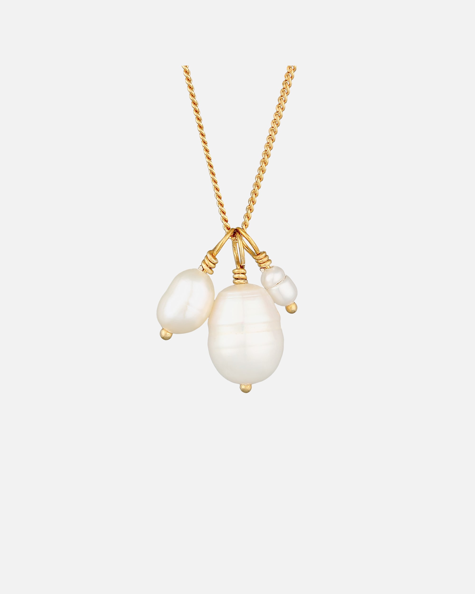 Elli PREMIUM Elli PREMIUM Collier Femmes baroque avec perles de culture d'eau douce en argent sterling 925 plaqué or