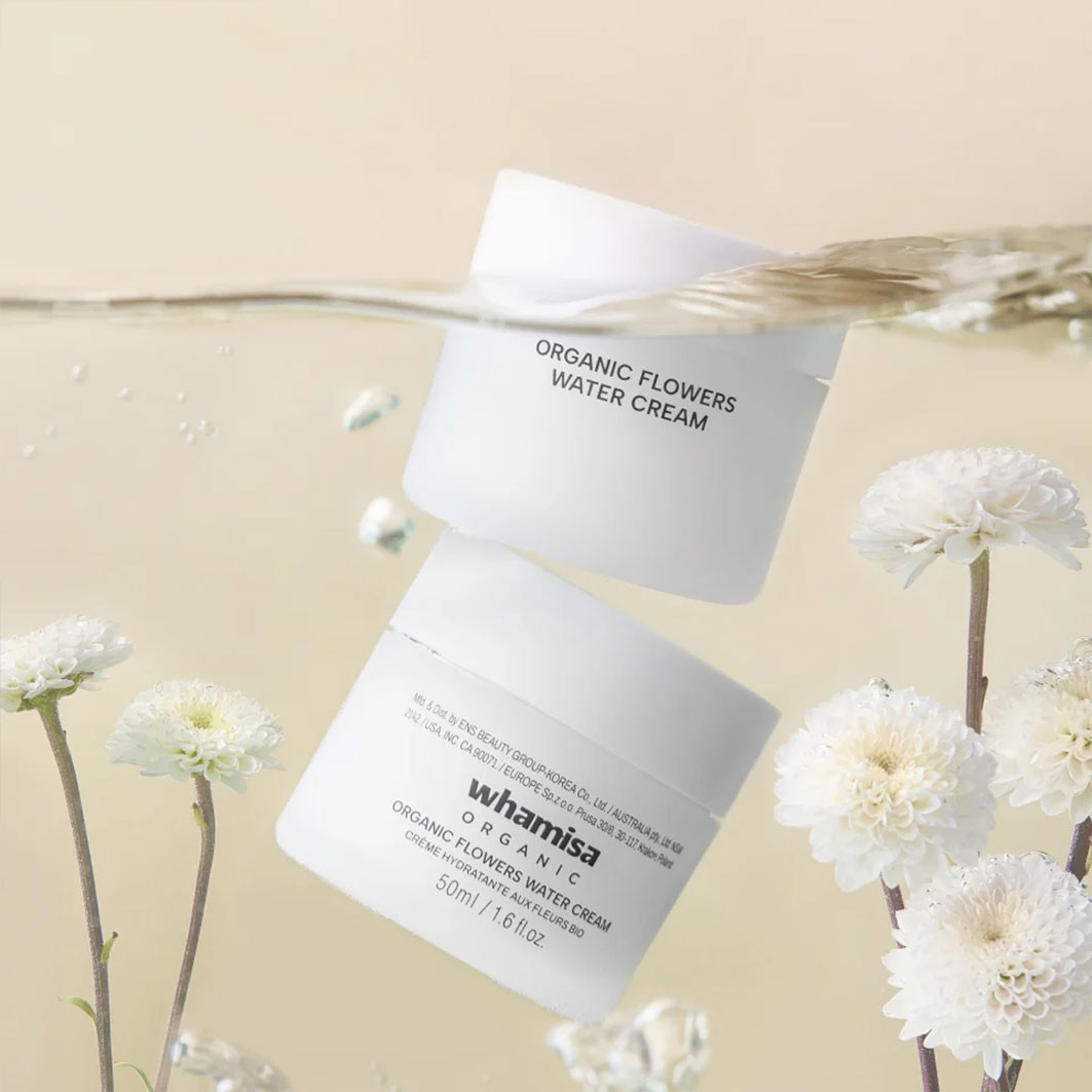 WHAMISA Crème hydratante aux fleurs bio fermentées