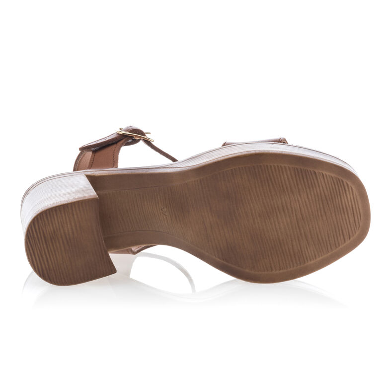 Sandalias marrones para mujer / Zapatos de punta abierta