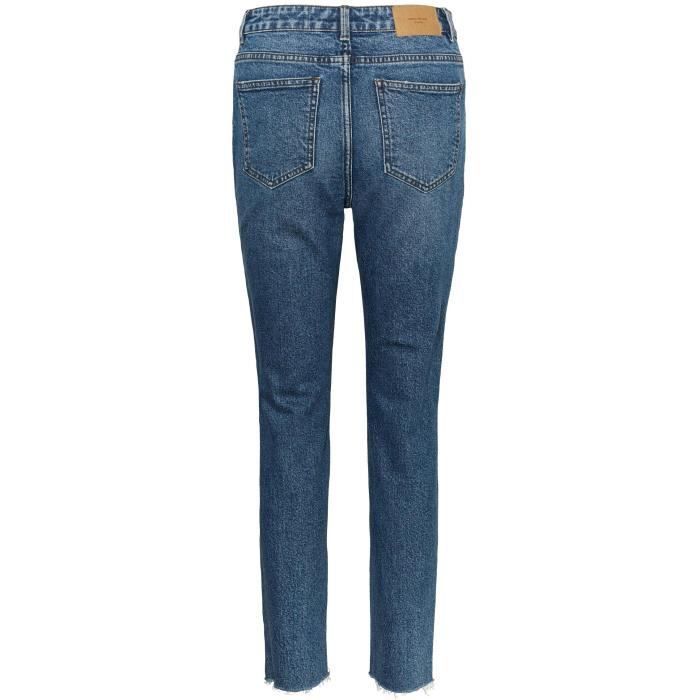 Jeans da donna a gamba dritta e vita alta VERO MODA, denim blu medio