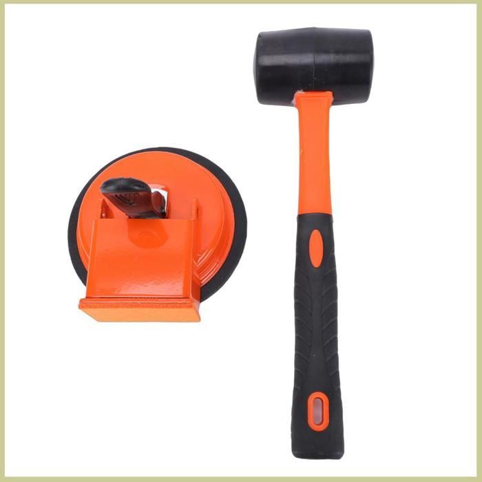 Cocosity Floor Crack Repair Tool with Suction Cup and Hammer - Kit for Parquet and Laminate Floors