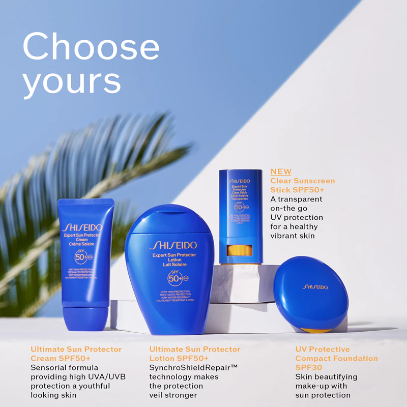Shiseido Expert Sun Protector Clear Stick FPS 50+ gel protetor em bastão