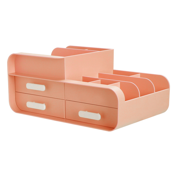 Livingandhome Multifunktionaler Schreibtisch-Organizer – Rosa