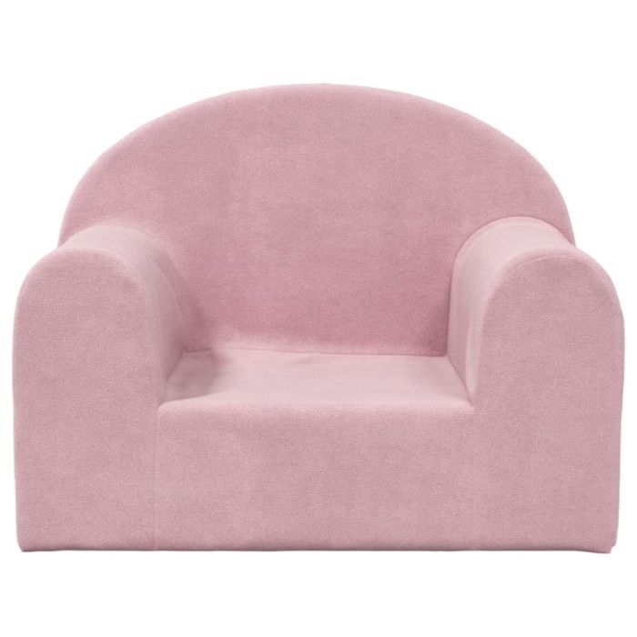 vidaXL Canapé pour Enfants, Siège avec Accoudoirs, Fauteuil avec Dossier pour Tout-Petits, Meuble de Chambre Maison, Rose 357009